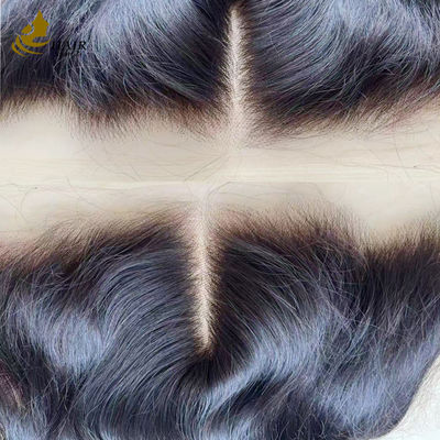 Cierre de encaje de cabello humano con línea capilar natural y hebilla flotante popular