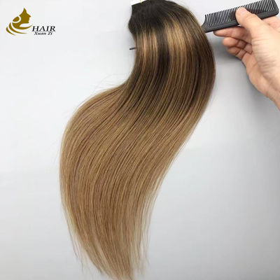 Extensiones de cabello adhesivas con cinta de cabello humano virgen 100% real B2/6 Color Extensiones de cabello liso