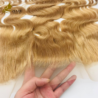613 Colour Transparent 100% Cerradura de encaje para cabello humano Cerradura para cabello Remy