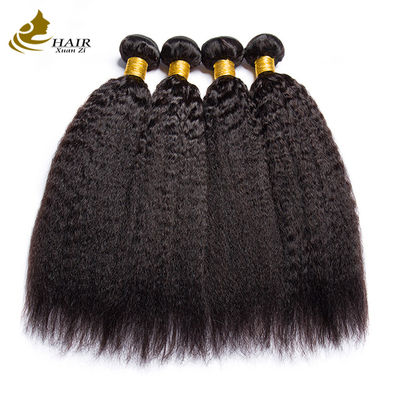 22 pulgadas natural negro perverso recto brasileño virgen cabello humano paquete de tejido de pelo